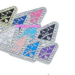 Boucles de chaussures en métal de luxe pour femme, très vendues, amovibles, bijoux DIY, strass, marque de créateur, breloques brillantes pour femme, cadeau - Product Image 1