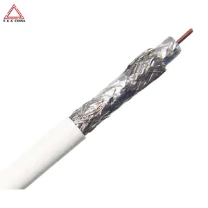 RG6 Coaxial Cable Wire Coaxial cable conducts electrical signal using an inner conductor