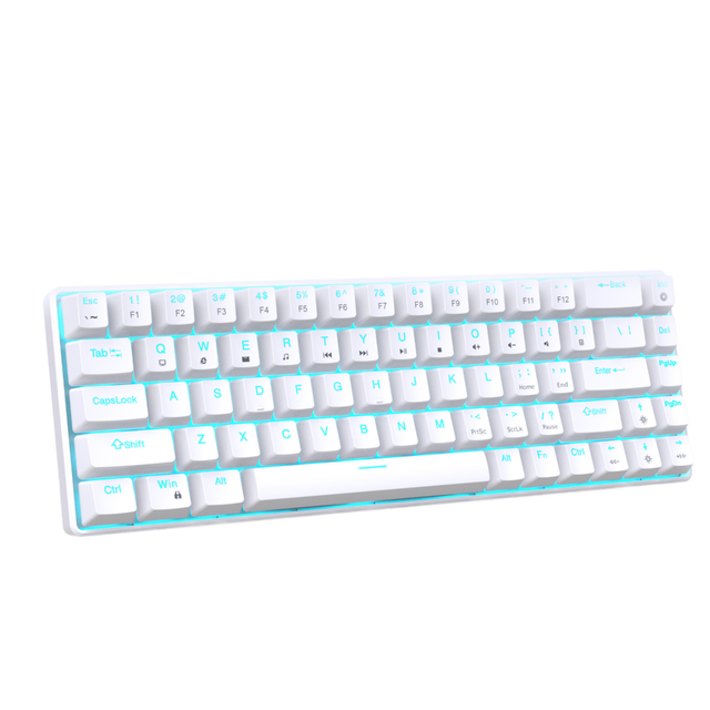 68-Keys Wired Mechanical Gaming Keyboard Custom Spanish Teclado 60% Keyboard Rgb Switch Hot Swap Gaming Mini Mechanical Keyboard