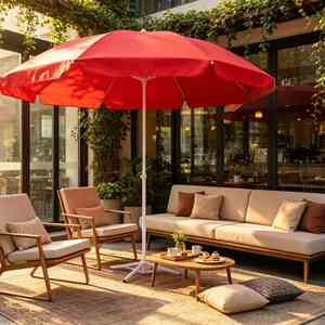 Parasol de plage portable multicolore avec baleines en fibre de verre, pince réglable, pliable, résistant aux UV, idéal pour les vacances au bord de la piscine - Product Image 1