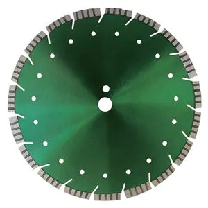 Green concrete Asphalt cutting handheld saw combo blade Turbo segment