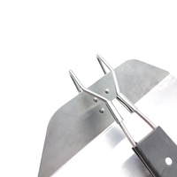 Spatule à pizza pliante en acier inoxydable, manche en bois, transfert de steak, spatule à gâteau ronde