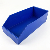 Boîte de manutention en plastique ondulé PP empilable et pliable, feuille de Coroplast, boîte d'emballage pour produits chimiques industriels, impression de logo personnalisée