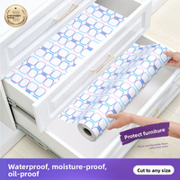 Tapis de protection PVC moderne et écologique pour armoires, tiroirs et étagères, imperméable, anti-huile, découpable, antidérapant, pour cuisine et réfrigérateur, anti-poussière