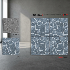 Carreaux de parking en porcelaine effet brique moderne 40x40cm pour marché africain, revêtement de sol extérieur numérique robuste antidérapant - Product Image 3