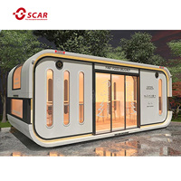 Maison conteneur modulaire préfabriquée Maison capsule spatiale Maisons miniatures en céramique de 40 pieds