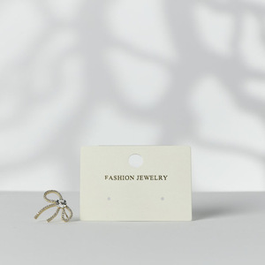 Chất Lượng Cao Dày Hơn Đồ Trang Sức Bao Bì & Hiển Thị Thẻ Đa Phong Cách Cổ Đồ Trang Sức Bông Tai Vòng Cổ Thẻ Với Biểu Tượng Tùy Chỉnh - Product Image 1