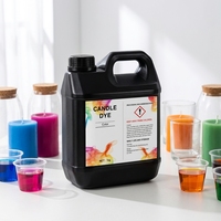 Colorant liquide en vrac de 1 kg pour bougies, soluble dans l'huile, inodore, haute concentration, pour usine de bougies commerciale, cire de soja et de coco, forte intensité