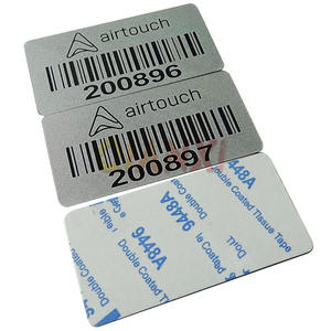 Résistant aux rayures anodisé QR <span class=keywords><strong>Code</strong></span> numéro de série en aluminium UV sérigraphie Offset impression métal Logo plaque étiquettes - Product Image 6
