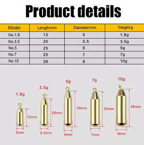Accessoires de matériel de pêche, pièces de bonne qualité professionnelle, gouttes <span class=keywords><strong>à</strong></span> Rotation, gouttes en cuivre Anti-corrosion, - Product Image 6