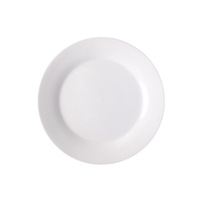 Assiette de buffet d'hôtel blanc pur Restaurant porcelaine à manger 5/6/7/8/9/10/11/12 pouces plat blanc servant des assiettes en céramique