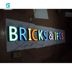 Insegna commerciale retroilluminata personalizzata con luci anteriori del marchio lettere vetrina 3D Logo LED