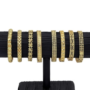 Brazalete Abierto Personalizable Jxx, Chapado en Oro de 24K, de Latón, para Mujer, Venta al Por Mayor, Ideal para Regalo - Product Image 6