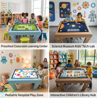 Table interactive tactile intelligente pour enfants, écran LCD LED Windows 32/43/55 pouces, logo couleur OEM, pour la maison et les écoles