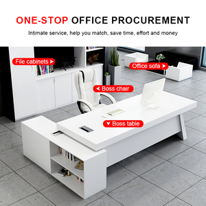 Zitai Tùy Chỉnh Thiết Kế Mới Nhất Kim Loại Mới Hình Chữ <span class=keywords><strong>U</strong></span> Nội Thất Văn Phòng Quản Lý Nhà Giám Đốc Văn Phòng Bàn Với Ngăn Kéo - Product Image 5