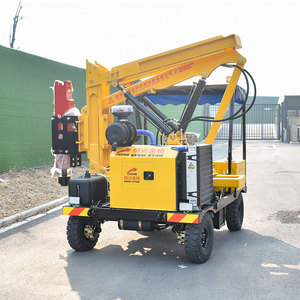Pile driver sur roues idéal pour les fondations de bâtiments à petite échelle, la construction résidentielle et l'installation de clôtures de jardin. - Product Image 3