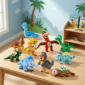 Nuevo <span class=keywords><strong>Juguete</strong></span> <span class=keywords><strong>de</strong></span> Bloques <span class=keywords><strong>de</strong></span> Construcción <span class=keywords><strong>de</strong></span> Dinosaurios 2026, Bloques Nano Micro <span class=keywords><strong>de</strong></span> Plástico ABS, Parque <span class=keywords><strong>de</strong></span> Dinosaurios, Juguetes Educativos para Niños - Product Image 2