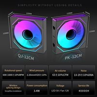 Ventilador ARGB Lovingcool Splicing Building Blocks de 120 mm para Caja de Computadora, Ventiladores de Refrigeración Coloridos para Gamers, Enfriador de CPU, Radiador de PC, Ventiladores para Procesador