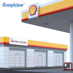 पेशेवर स्टील संरचनात्मक निर्माण प्रीफैब अंतरिक्ष फ्रेम भरने गैस पेट्रोल स्टेशन चंदवा छत निर्माण ईंधन पंप गैस स्टेशन - Product Image 2