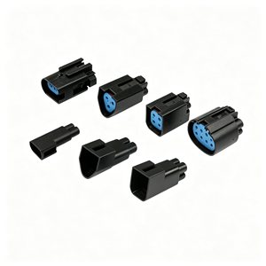 2 3 4 8 12 Pin Male Female Wire Harness Terminal Listrik TE-AMP 2-1437712-5 Konektor Otomatis Tahan Air - Product Image 1