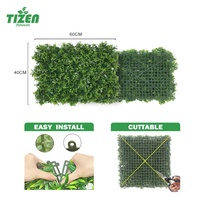 Tizen – décoration en gros, clôture d'aménagement paysager, fausse feuille, toile de fond, murs de plantes artificielles, mur d'herbe verte
