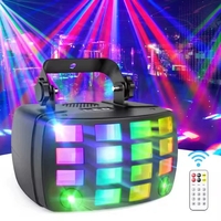 Laser LED à effet papillon 2-en-1 vert DMX512 RDM 433MHz 10 canaux avec contrôle automatique/sonore 8000K pour scène, stroboscope DJ, discothèque, KTV, fête