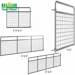Hoa Kỳ Phong Cách Corral Tấm Cho Trang Trại Trang Trại Mạ Kẽm Nhúng Nóng Khung Sắt Vòng Hình Dạng Hàng Rào Cho Ngựa Hươu Cừu Dê Sử Dụng Cổng Dây - Product Image 3
