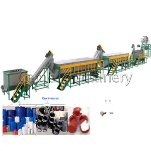 Plastic bottle recycling machine pp pe hdpe flakes washing recycling line