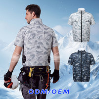 Vêtements de travail rafraîchissants à ventilateur, vêtements climatisés, séchage rapide, protection UV, respirant, veste rafraîchissante d'été, logo personnalisé