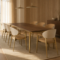 Chaises de salle à manger modernes avec accoudoirs, structure en métal, siège rembourré, pratiques pour la maison, le salon, la salle à manger, usage quotidien