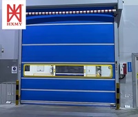 Porte rapide à enroulement en aluminium, accès rapide, porte haute, porte automatique à grande vitesse en PVC avec servomoteur
