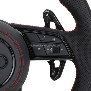 Volante RS de fibra de carbono forjado de cuero Volant mejorado para <span class=keywords><strong>Audi</strong></span> A3 A4 A5 A6 A7 C6 C7 C8 S5 S6 B7 B8 B9 RS3 RS5 RS6 Q5 Q7 - Product Image 5