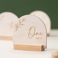 Décorations de Table de réception de mariage supports personnalisés demi-cercle vierge en acrylique transparent numéros de Table de mariage signes