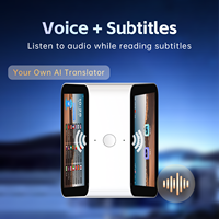 Traducteur vocal IA portable 5 pouces avec batterie 3000 mAh, 4G WiFi, traduction en ligne et haut-parleur intégré pour voyages et affaires à l'étranger