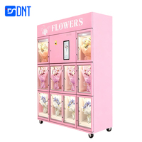 Máquina Expendedora de Flores Inteligente OEM/ODM con 10 Compartimentos Grandes, Refrigeración por Compresor, Pantalla Táctil de 15.6 Pulgadas, SDK, Autoservicio 24 Horas