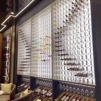 Casier à vin de luxe léger en alliage d'aluminium acrylique pour l'affichage et le stockage des restaurants de haute qualité et à bon prix