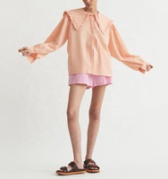 Chemise à manches longues, surdimensionnée, pour femme, Blouse boutonnée devant, à carreaux, col, tendance,