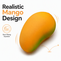 ZW Gesimuleerd Fruit Mango Rubber Knijp Speelgoed voor Stressverlichting 7-14 Jaar Grensoverschrijdende E-commerce Groothandel & Directe Verzending