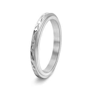 Anillo Antiestrés de Acero Inoxidable con Piedra Natural, Joyería Giratoria con Imanes, Moderno para Estudiantes, Bodas, Compromisos y Fiestas - Product Image 5