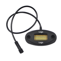 Nuevo diseño 48 Led blanco y ámbar LED Rock Light Caja de metal Kit de luz de roca impermeable
