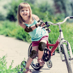 Conjunto de Protección de Material PE para Niños/Jóvenes al por Mayor para Patinete, Monopatín y Patinaje - Rodilleras y Coderas con Cierre de Hebilla - Product Image 4