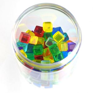 Cubos de Plástico para Contar, Pequeños Dados Acrílicos para Contar Historias, Juego de Bloques para Juegos Educativos y Recuerdos de Fiesta - Product Image 3