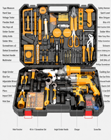 Boîte à outils multifonction en plastique imperméable pour la maison, kit d'outils pour électricien, ensemble d'outils ménagers