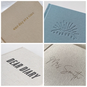 Planificador <span class=keywords><strong>de</strong></span> lino con logotipo personalizado, 12 meses, 52 semanas, <span class=keywords><strong>Agenda</strong></span>, tamaño A5, diario mensual semanal, diario con objetivos, seguimiento <span class=keywords><strong>de</strong></span> hábitos económicos - Product Image 3