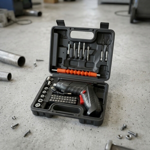Destornillador Eléctrico Recargable, Mini Taladro Inalámbrico de <span class=keywords><strong>18</strong></span> Voltios y 500W, Juego de Herramientas Automáticas de 47 Piezas, Grado Industrial, Garantía de 3 Años - Product Image 3