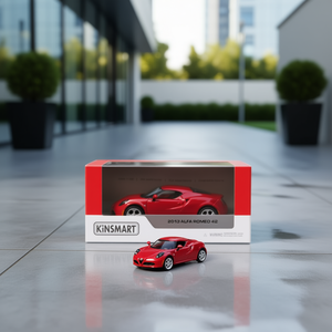 Kinsmart 2013 Alfa Romeo 4C, Modelo de Auto Fundido a Presión, Escala 1:32, Vehículo de Juguete Coleccionable - Product Image 2