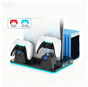 Estación de Carga RGB con Refrigeración para Consola PS5/Pro/Slim, Base Multifuncional para Controles, Soporte de Juego para Accesorios de <span class=keywords><strong>PlayStation</strong></span> <span class=keywords><strong>5</strong></span> - Product Image 3