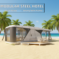 Casa Contenedor Modular Móvil de Diseño Moderno TongSong, Construcción Rápida, Prefabricada, Impermeable, Estructura de Acero Ligero, Uso Hotelero, 4 Años de Garantía