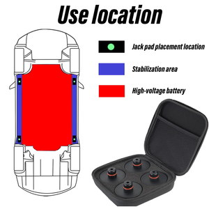 Almohadillas de Goma para Elevación de Autos con <span class=keywords><strong>Bolsa</strong></span> de Almacenamiento para <span class=keywords><strong>Tesla</strong></span> Model 3/Y/S/X - Product Image 4