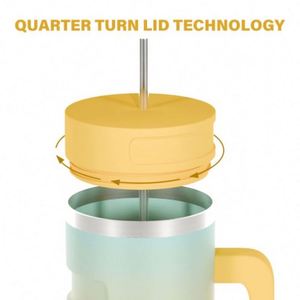 Custom Logo 40Oz <b>Insulated</b> Stainless Steel Tumbler Water Bottle 40 Oz Glass Travel <b>Mug</b> Handle Car Tumbler with Straw and Lid - Product Image 5